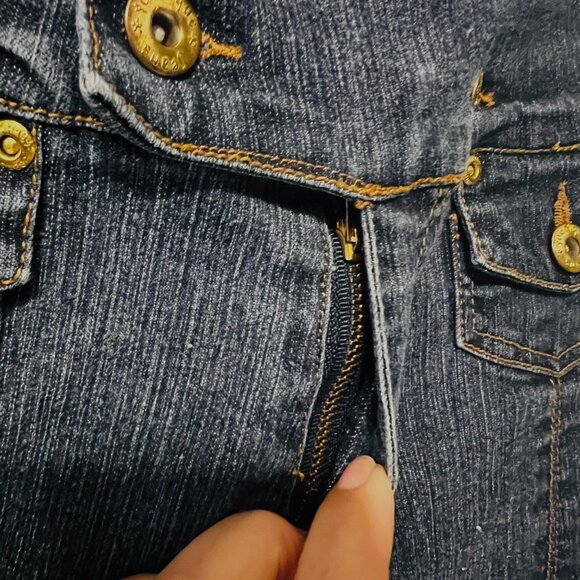 Younique Brand Jeans-Blue High Waisted Sz. 11 Jrs.-Stretch-Comfy-Unique - Picture 11 of 14